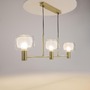 Vícečetná - M MOD411PL-03G Závěsné svítidlo Vision E14 3x60W zlatá hliník sklo - MAYTONI - foto 2