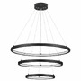 Kruhová - NV 9172867 Závěsné svítidlo EMPATIA LED 108W 3000K hliník černá 807+600+395x2000mm stmívatelné - NOVA LUCE - foto 2