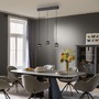 Vícečetná - LD 14991-18 Kolekce Schöner Wohnen LED závěsné svítidlo, černá, 3-ramenné, Comfort Lift, krokově stmívatelné, 3000K - JUST LIGHT - foto 2