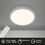 Kruhová - BRILO 3701-014 CCT LED přisazené svítidlo pr. 28 cm, 18 W, 2000 lm, stříbrná - BRILO - foto 2