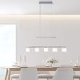 Podélná - PN 2209-55 HYDRA LED závěsné svítidlo, stříbrná barva, 5 ramenné, nastavitelná výška, nad jídelní stů 3000K - PAUL NEUHAUS - foto 2