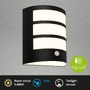 Nástěnná - BRI 3795015 LED nabíjecí nástěnné svítidlo, venkovní, pohybové čidlo, soumrakový senzor, IP44, černá - BRILONER - foto 2