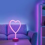 Stolní lampy dekorační - LD 85028-87 NEON-HERZ LED stolní lampa růžová srdce na baterie s vypínačem, dekorativní svítidlo - LEUCHTEN DIREKT / JUST LIGHT - foto 2