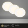 Kruhová - BRILO 7988036 Gima 3ks sada LED vestavné bodové svítidlo, 3 krokové ovládání, bílé - BRILO - foto 2