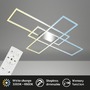 Hranatá - BRILO 3931019 Roami LED stropní svítidlo, stmívatelné, dálkový ovladač, CCT ovladač, chrom/hliník - BRILO - foto 2