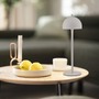 Stolní lampy dekorační - LD 19244-39 Kolekce Schöner Wohnen LED bateriové stolní svítidlo BELLIES, písková barva, nabíjecí, USB, 3000K - JUST LIGHT - foto 2