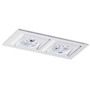Hranatá - BPM 4267 Vestavné svítidlo Aluminio Blanco, bílá, 2x50W, 12V - BPM - foto 2