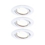 Kruhová - P 92463 LED vestavné svítidlo Smart Home Zigbee Base Coin základní sada výklopné kruhové 90mm 20° 3x4,9W 230V stmívatelné 3000K bílá - PAULMANN - foto 2