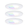 Koupelnová - P 92449 LED vestavné svítidlo Nova Coin IP44 kruhové 78mm RGBW+ 3x6W 230V bílá mat hliník - PAULMANN - foto 2