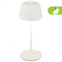Stolní lampy dekorační - BRILO 7503016 LED nabíjecí stolní lampička Serina Mini, bezdrátová, 20cm, IP44, 2,5W, stmívatelné, dotykový vypínač, bílé - BRILO - foto 2