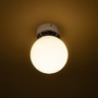 Koupelnová - RED R13693 BOLLY 17 stropní opálové sklo/chrom 230V E27 15W IP44 - RED - DESIGN RENDL - foto 2
