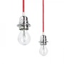 Sestavte si sami - RED R11785 KOMBIX 3 závěsná sada CHZ+ČEK+CHO  230V E27 3x28W - RED - DESIGN RENDL - foto 2