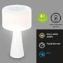 Na stůl - BRILO 7420016 LED nabíjecí stolní lampa 35 cm 4 W 300lm bílé - BRILO - foto 2