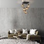 Vícečetná - LD 14702-18 NYMÖLLA Stropní svítidlo, černá, skleněné koule, jednoduchý design, 5ti ramenné - LEUCHTEN DIREKT / JUST LIGHT - foto 2