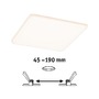 Koupelnová - P 92395 LED vestavné svítidlo Veluna VariFit IP44 hranaté 185x185mm 17W 3.000K satén - PAULMANN - foto 2