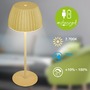 Stolní lampy dekorační - BRILO 7553019 Nabíjecí stolní lampa Riffle - 36,5 cm, 2W, 200lm, IP44, bezdrátová, LED, stmívatelná, dotykový vypínač, zelená - BRILO - foto 2