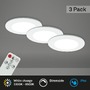 Kruhová - BRI 7034036 CCT LED vestavná svítidla sada, pr.9,2 cm, 3x LED, 4,8 W, 450 lm, bílé (starý kód: BRI 7034-036) - BRILONER - foto 2