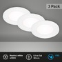 Kruhová - BRI 7057436 3ks sada LED vestavné svítidlo, pr. 8,6 cm, 3 W, 350 lm, bílé (starý kód: BRI 7057-436) - BRILONER - foto 2