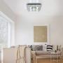 Hranatá - LD 51365-17 KEMAL2.0 LED stropní svítidlo KEMAL 2.0, křišťálové sklo, chrom, teplá bílá, dálkový ovladač RGB+3000K - LEUCHTEN DIREKT / JUST LIGHT - foto 2