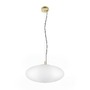 Koule - LA 1010416 OLYPSO 50 závěsné svítidlo, E27, délka závěsu 400 cm, 1 x max. 40 W, zlatá - BIG WHITE (SLV) - foto 2