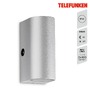 Nástěnná - TF 307104TF TELEFUNKEN LED venkovní nástěnné svítidlo s čidlem, 15,1 cm, 10 W, stříbrná - BRILONER - foto 2