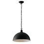 Polokoule - FAN I-CHARLESTON-S1 Závěsné svítidlo Charleston, černé, 1 x E27, 38 x 120 cm - FANEUROPE - foto 2