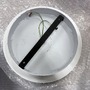 Kotvící prvky, držáky, závěsy - AU BAR 30-801-3SV AKCE - Universální základna bílá (baldachýn) průměr 30cm + uchycení (pro 1 závěs uprostřed) - AULIX - foto 2