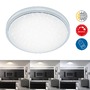 Kruhová - BRILO 3334-016 LED stropní svítidlo hvězdné nebe, pr. 38,5 cm, 18 W, bílé - BRILO - foto 2