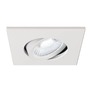 Pro zapuštěná svítidla - LA 1007185 UNIVERSAL DOWNLIGHT kryt pro downlight IP20, výkyvný, hranatý, bílý - BIG WHITE (SLV) - foto 2