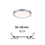 Koupelnová - P 93033 LED vestavné svítidlo Areo VariFit IP44 kruhové 118 6,5W 3.000K matný chrom - PAULMANN - foto 2