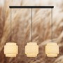 Podélná - BRI 4851034 BRILONER Papper závěsné svítidlo, stínidlo z přírodních vláken, 3xE27 patice, přírodní 4851034 - foto 2