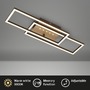 Hranatá - BRILO 3774017 LED stropní svítidlo, 56 cm, paměť, 30W, 2850lm, hnědo-zlatá - BRILO - foto 2
