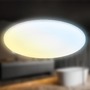 Kruhová - BRILO 3835016 Rowny LED stropní svítidlo do koupelny, dálkový ovladač, stmívatelné, CCT ovladač, přímé a nepřímé osvětlení, kruhové 45 cm, bílé - BRILO - foto 2