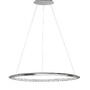 Kruhová - NV 9364039 Závěsné svítidlo NETUNO chromovaný hliník křišťál LED 32W 230V 3000K IP20 stmívatelné - NOVA LUCE - foto 2