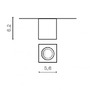 Downlight - AZZ AZ2786 LED Stropní bodové přisazené svítidlo Azzardo Nano Square white AZ2786 5W 420lm 3000K IP20 5,6cm hranaté bílé - AZZARDO - foto 2