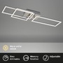 Hranatá - BRI 3136-018 LED rám 92,8 cm 15W 1500lm chrom - BRILONER - foto 2