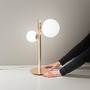 Stolní lampy dekorační - FAN I-HERA-L2 Stolní lampa Lume Hera, zlatá, 2 x G9, 31 x 47 cm - FANEUROPE - foto 2