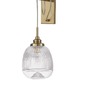 Dekorativní - NV 9738200 Nástěnné svítidlo MOND saténový zlatý kov čiré sklo E14 1x5W 230V IP20 bez žárovky - NOVA LUCE - foto 2