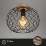 Dekorativní - BRILO 3037-015 Stropní svítidlo pr. 30 cm 1x E27 40W černá - BRILO - foto 2