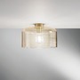 Kruhová - FAN I-GIBUS-PL35 AMB Stropní svítidlo Gibus, jantarové, 1 x E27, 35 x 35 x 23 cm - FANEUROPE - foto 2
