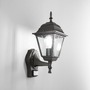 Nástěnná - FAN LANT-ROMA/AP1A-S Venkovní nástěnné svítidlo UP ROMA černá se senzorem, 1xE27, IP44, 19,5 x 39 x 14,6 cm - FANEUROPE - foto 2