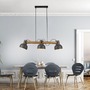 Dekorativní - LD 15743-18 CUP 2.0 závěsné svítidlo černé s dřevem z akácie nastavitelná výška nastavitelné - JUST LIGHT - foto 2