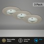 Kruhová - BRI 7204-032 3ks sada LED vestavné svítidlo, pr. 7,5 cm, matný nikl - BRILONER - foto 2