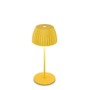 Stolní lampy dekorační - BRILO 7552017 Nabíjecí stolní lampa Riffle Mini - 20 cm, 1,5W, 150lm, bezdrátová, LED, stmívatelné, dotykový vypínač, žlutá - BRILO - foto 2