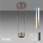 Subtilní - PN 2471-97 Závěsné svítidlo PURE Clipse bronz 2x LED 5W 2200-5000K - Paul Neuhaus - foto 2