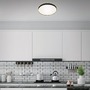 Kruhová - BRI 3443115 LED stropní svítidlo, pr. 28,5 cm, 12 W, černá-bílá (starý kód: BRI 3443-115) - BRILONER - foto 2