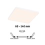 Koupelnová - P 79943 VariFit LED vestavné svítidlo Veluna Edge IP44 hranaté 160x160mm 3000K bílá - PAULMANN - foto 2