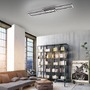 Hranatá - LD 14696-18 ASMIN LED stropní svítidlo 95x17,5cm, černá, ploché, paměťová funkce, jednoduchý panel 3000K - LEUCHTEN DIREKT / JUST LIGHT - foto 2