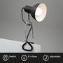 Stolní lampy s klipem - BRI 2790015 Svítidlo se svorkou 30,5 cm 1x E14 8W černá (starý kód: BRI 2790-015) - BRILONER - foto 2