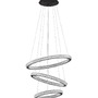 Kruhová - NV 9748158 Závěsné svítidlo GINEVRA černý hliník a akryl LED 69W 230V 3000K IP20 stmívatelné - NOVA LUCE - foto 2